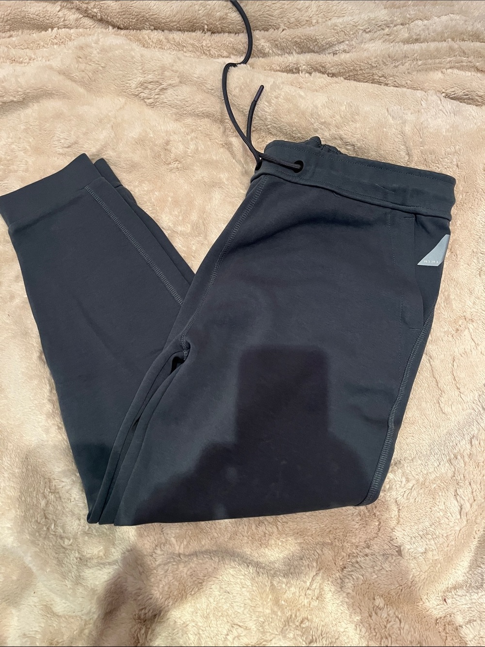 Zara Men's Black Slim Drawstring Joggers